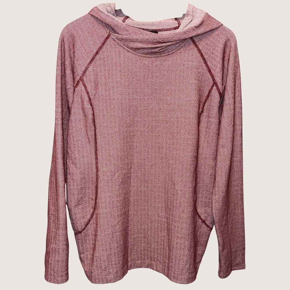 Patagonia Women's Large Base Layer Active Hoodie Herringbone Gorpcore Thumbholes - Picture 3 of 16